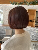 レフアヘアーガーデン(Lehua Hair Garden)&nbsp;大人ボブ×オレンジブラウンカラー