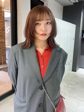 ゲームバイアランスミシー 心斎橋(GAME by Alan Smithee) ダブルカラー/ミルクティーベージュ/レイヤーカット