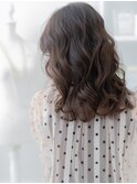 かきあげ前髪アシンメトリー抜け感ロングTb11越谷20代30代40代