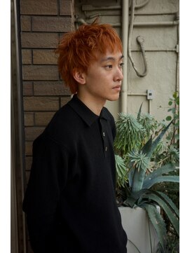 イロ(IRO) メンズショート×ライトオレンジベージュ