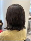 肩くらいの長さのボブベーススタイル