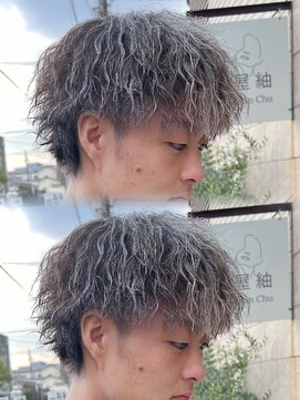 髪屋 紬 メンズ/メンズパーマ/メンズカット/ツイストスパイラル