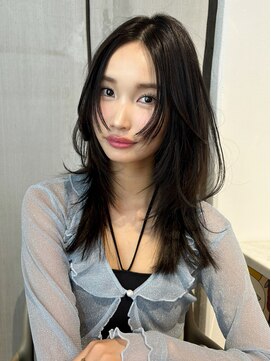 ロンプ(romp) レイヤーカット/艶カラーi【romp佐々木】