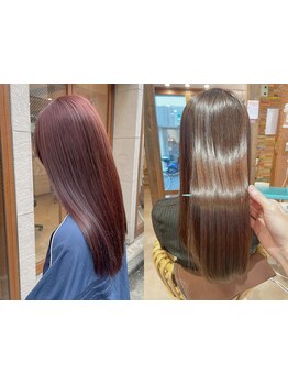 パサつき傷んでいるその髪に艶と潤いを◎トリートメントでケアした健やかな髪から可愛いスタイルになれる♪