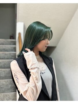 マイルス(MILES) green (ブリーチなしダブルカラー)