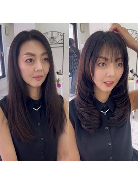 アンジュレーブ(AngeReve) 前髪カット・顔周りカットで大変身★レイヤーカットお任せ下さい