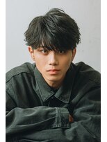 ゼノ 海老名(XENO)&nbsp;シャドウパーマラウンドマッシュフェザーパーマメンズパーマ眉毛