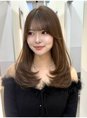 ショコラブラウン韓国レイヤーカット
