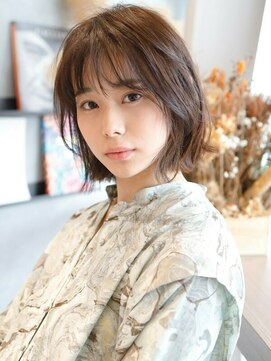 エムスラッシュ ソル センター南(M.SLASH SOL) ■SOLセンター南15-1■シースルー前髪/地毛風カラー/外ハネボブ