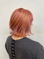 ノット(KNOTT)&nbsp;レイヤーボブオレンジカラーコーラルピンクカラー