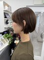 ポイズ(Phoitsu)&nbsp;ブリーチなしｗカラーで、柔らかいブラウン
