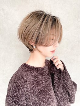 オアシス ガーデン 大宮店(Oasis GaRDEN)の写真/《平日☆カット+カラー+Tr¥6980》骨格に合わせた似合わせ提案♪スッキリまとまり扱いやすく小顔に見える♪