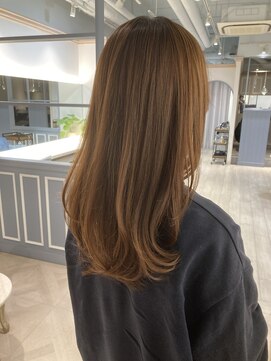 シェノン 赤羽店(CHAINON) 明るめカラーオレンジブラウンイルミナポピーローレイヤー