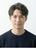 社会人向け◎爽やかショートニュアンスパーマ×ツーブロック