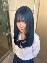 ミラシィ 稲毛(Mirashy)&nbsp;ブルーカラー×レイヤーカット
