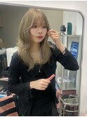 ハイトーンカラーざくざくレイヤーハッシュカット