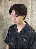 MEN’S HAIR/波巻きツイストスパイラル/リバースセンターパート