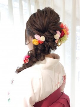 ネオリーブ チロル 横浜西口店(Neolive CiroL.) 卒業式　ロング　編み下ろし　アレンジ