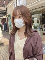 ゼンコー キチジョウジ シェール(ZENKO KICHIJOJI chere) くびれヘア小顔カット/ピンクベージュカラー/ミルクティーピンク