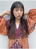 オン眉/ロングヘア/顔まわりカット【石垣】