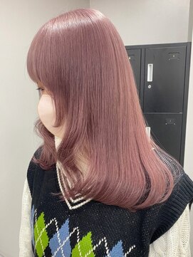 ベレーザシェルト(Beleza scelto) 3228ラベンダーピンクビビッドカラー波巻きカールゆる巻きロング