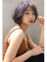 ブラン 栄(Blanc)&nbsp;【Blanc】グレーベージュ　ショート　ウルフボブ