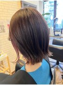 赤系インナーカラー