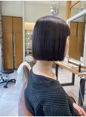 黒髪ツヤ髪ボブ