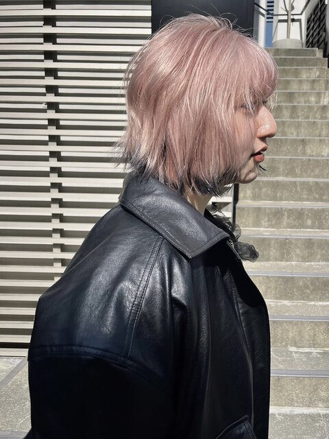 【RITZY】White pink × 裾black