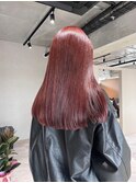ブリーチなしダブルカラー レッドブラウン