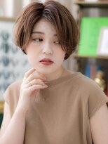 カバーヘア ブリス 上尾西口店(COVER HAIR bliss)&nbsp;艶カラー大人ハイライト小顔アシンメトリーh3上尾20代30代40代