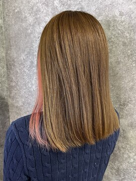 ルノン フィージュ(LUNON fieju) インナーカラー×ライトピンク/ダブルカラー/インナーカラー/