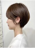 ショートヘア/ボブ/可愛い丸み/簡単スタイリング/20代30代