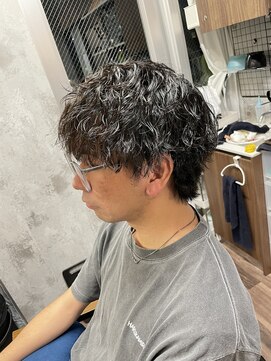 ラル(Lull) 【メンズマッシュ×ツイストスパイラルパーマ】メンズカット