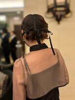 ヘアアレンジタイトアレンジボブアレンジ結婚式