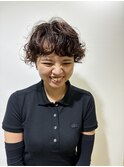 カット　パーマ