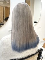 ドットハリス(.Hallis)&nbsp;ホワイトシルバー/エンドカラー/ハイトーン/髪質改善