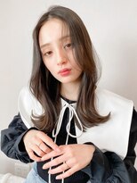 レア 表参道(L'ea)&nbsp;ミディアムヘア暗めカラーグランマッシュデザインカラー