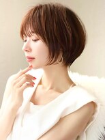 ショートボブ髪型30代40代50代前髪あり前髪なし面長丸顔【倉田】