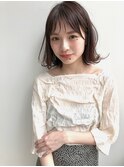 レイヤー/小顔/前髪似合わせ/透明感カラー