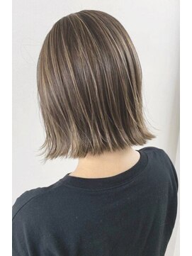 アルガ 大岡山(aruga) ハイライト×切りっぱなしボブ