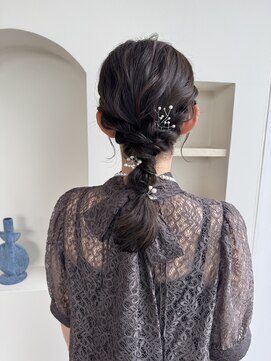 編みおろしヘアセット