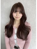 ナチュラル上品くびれヘア韓国レイヤーカット