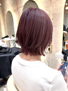 ロンド エスポワール 錦糸町(Lond espoir) ◯くびれヘア/アプリコットオレンジ/ハイライトカラーボブ錦糸町