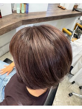 スカイレビュー(SKY Re beau) ナチュラルハイライト×ショートボブ