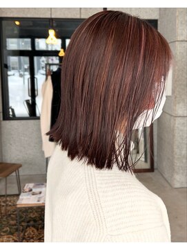 リンダテーラ(Linda tela) 【札幌白石】ハイライト/切りっぱなし/ピンクブラウン/外ハネ