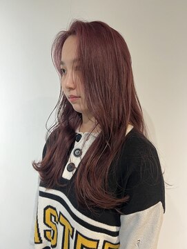 ラ ミュウ 八王子(LA.MIU) カシスレッド くびれヘア ラベンダー 秋冬 ダークカラー