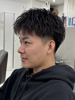 イーラ 2d(era)&nbsp;カット　短髪　ピンパーマ　メンズスタイル　刈り上げ