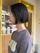 ヒントステーション(HINTSTATION)&nbsp;〈浅草 半個室〉パーマ残りを生かしたニュアンスボブ