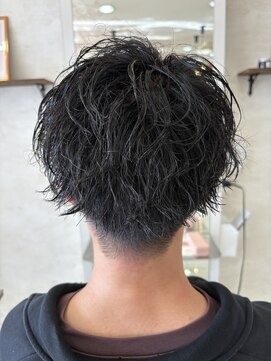 レイフィールド 滝の水店 波巻きツイストスパイラル刈り上げMEN'S HAIR